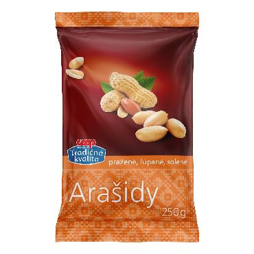 COOP Arašidy pražené lúpané solené 250g TK