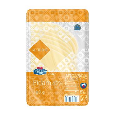 COOP Eidam plátky neúdené 100g TK