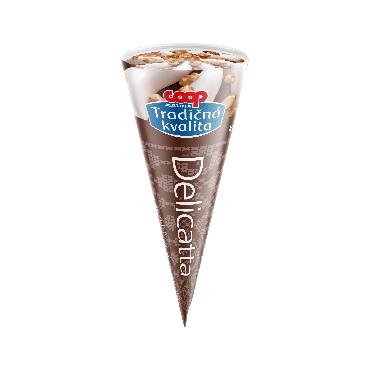 COOP Kornút Delicatta kakaová poleva 115ml TK
