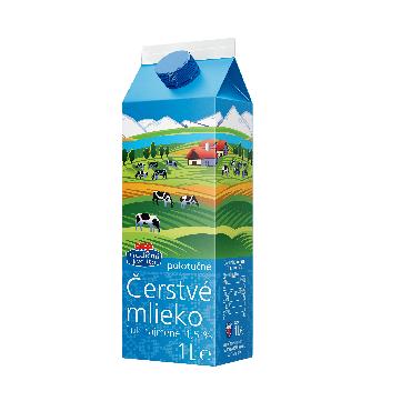 COOP Mlieko čerstvé polotučné 1,5% 1L  TK